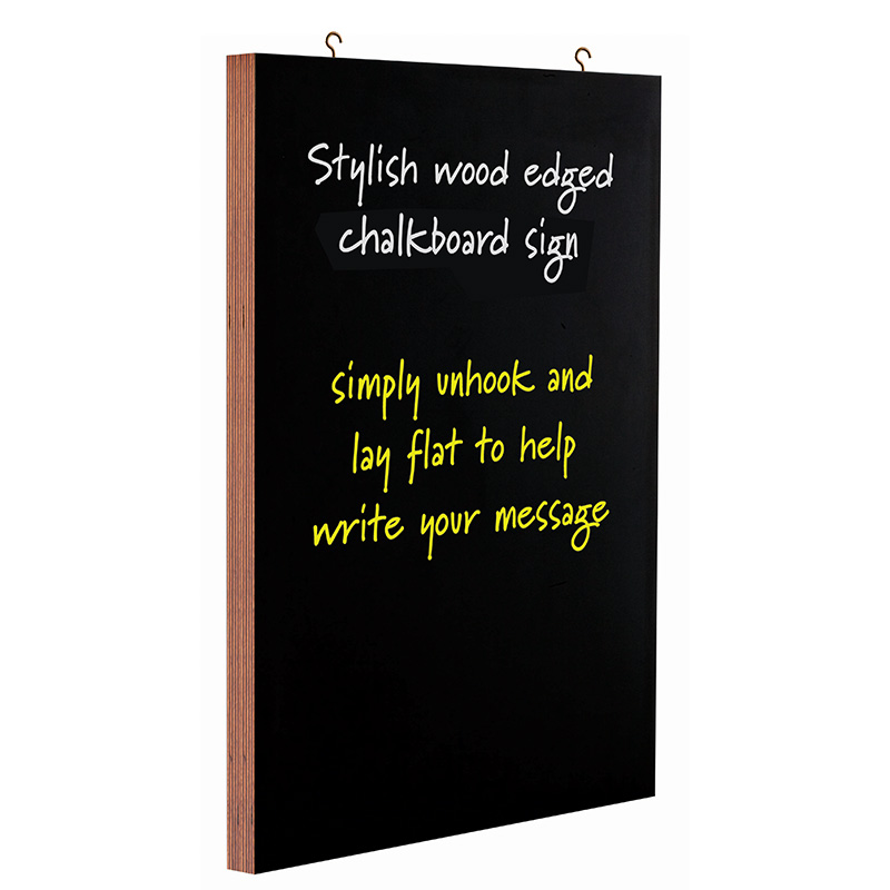 Dark Wood Edged Chalkboard