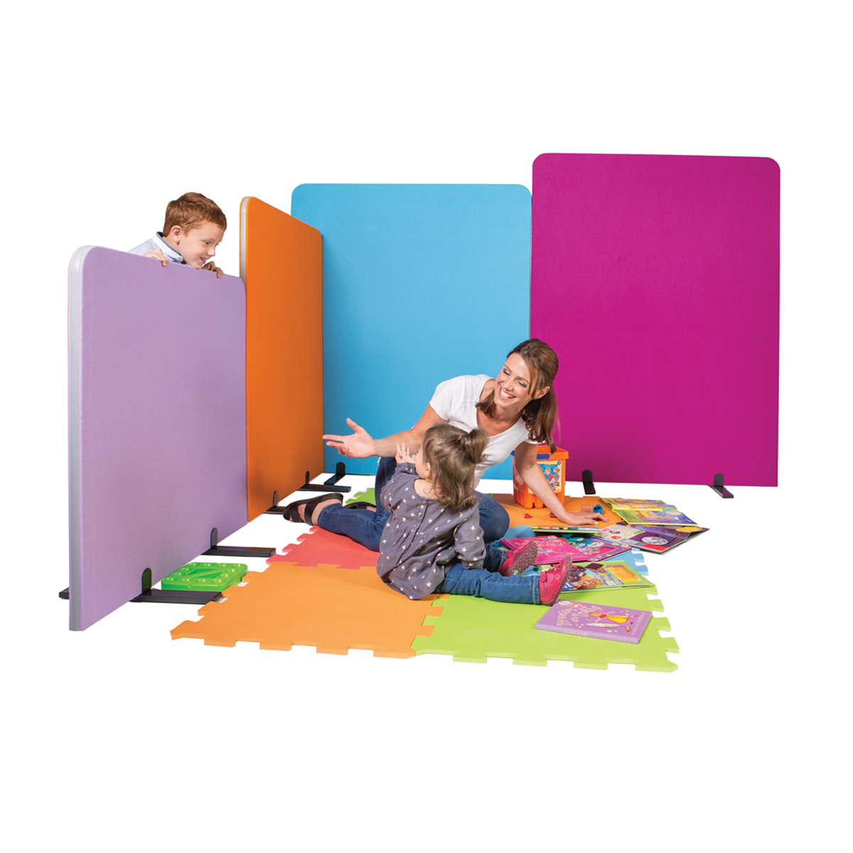 Curved Divider Screen - Loop Nylon Cloth