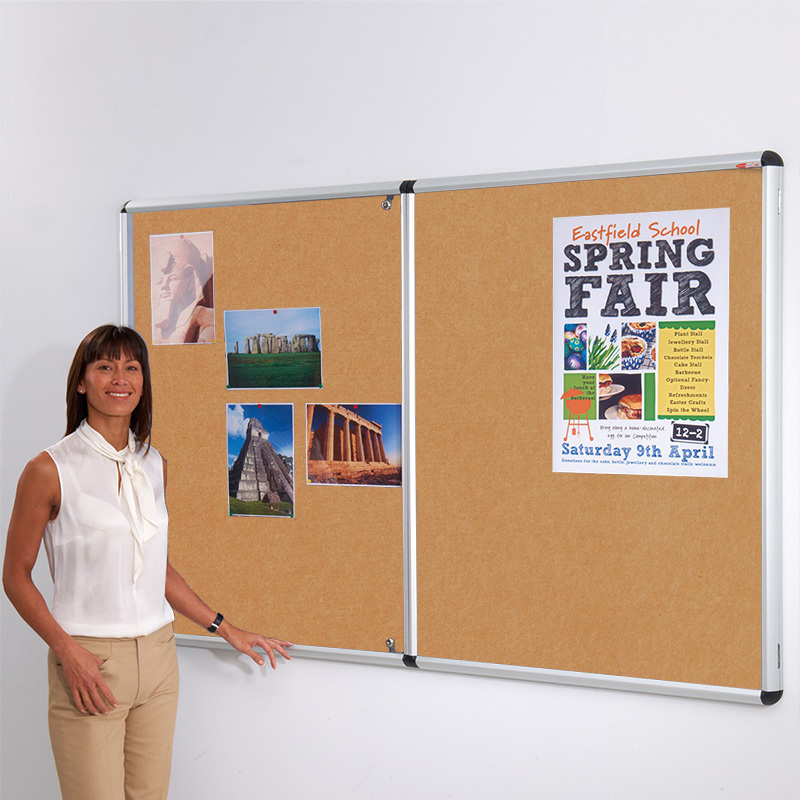 Firewall® Premier Tamperproof Noticeboard - Side Hinged