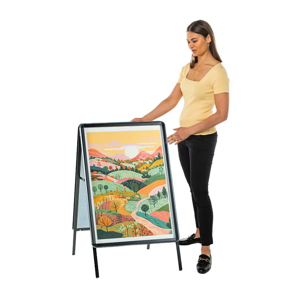 Showpoint  Black Outdoor 'A' Frame