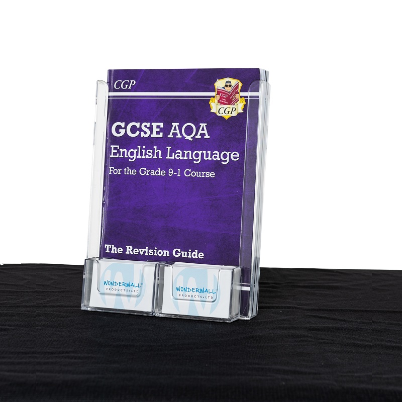Expanda-Stand™ Tabletop Leaflet Dispenser with Business Card Holders