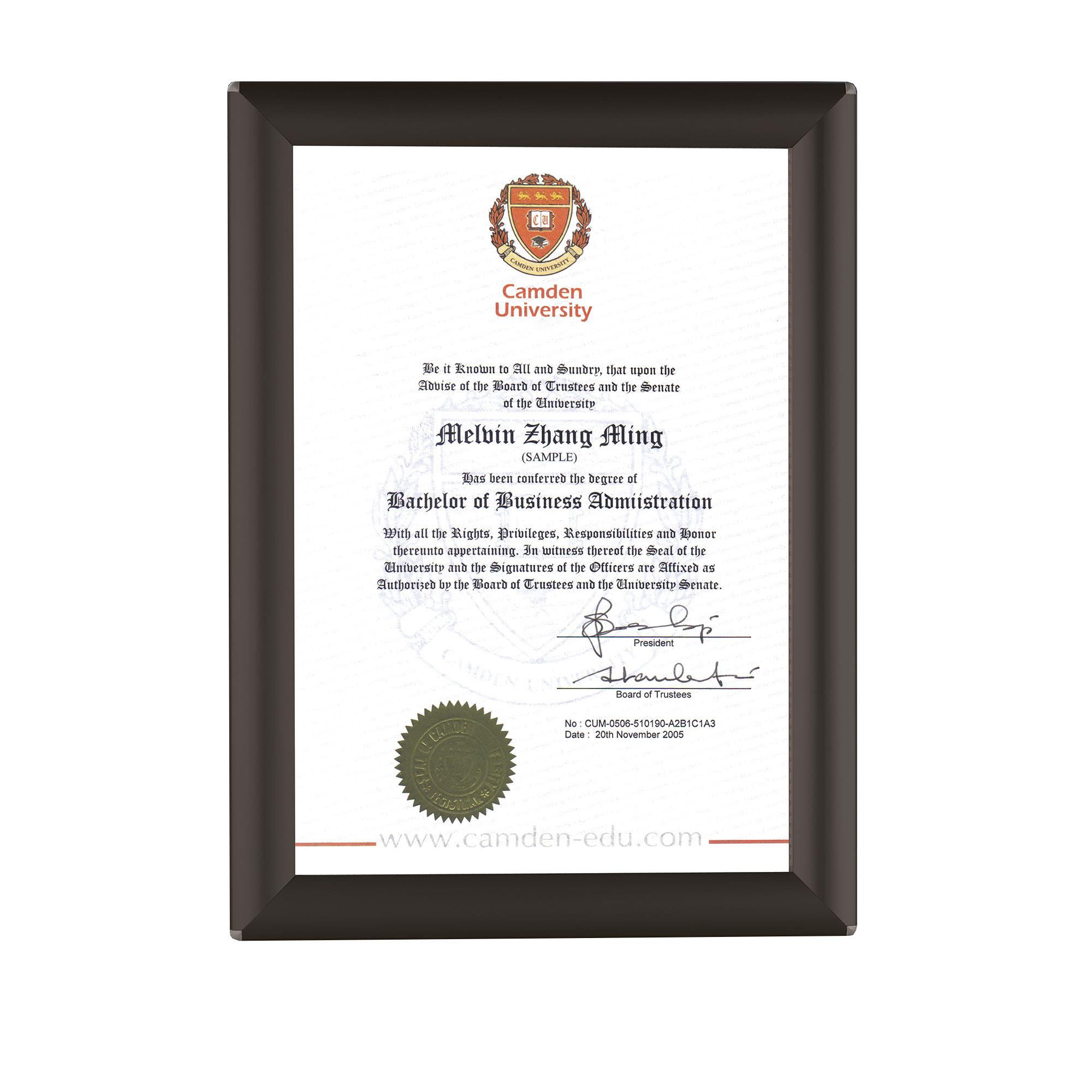 Showpoint Certificate Frame
