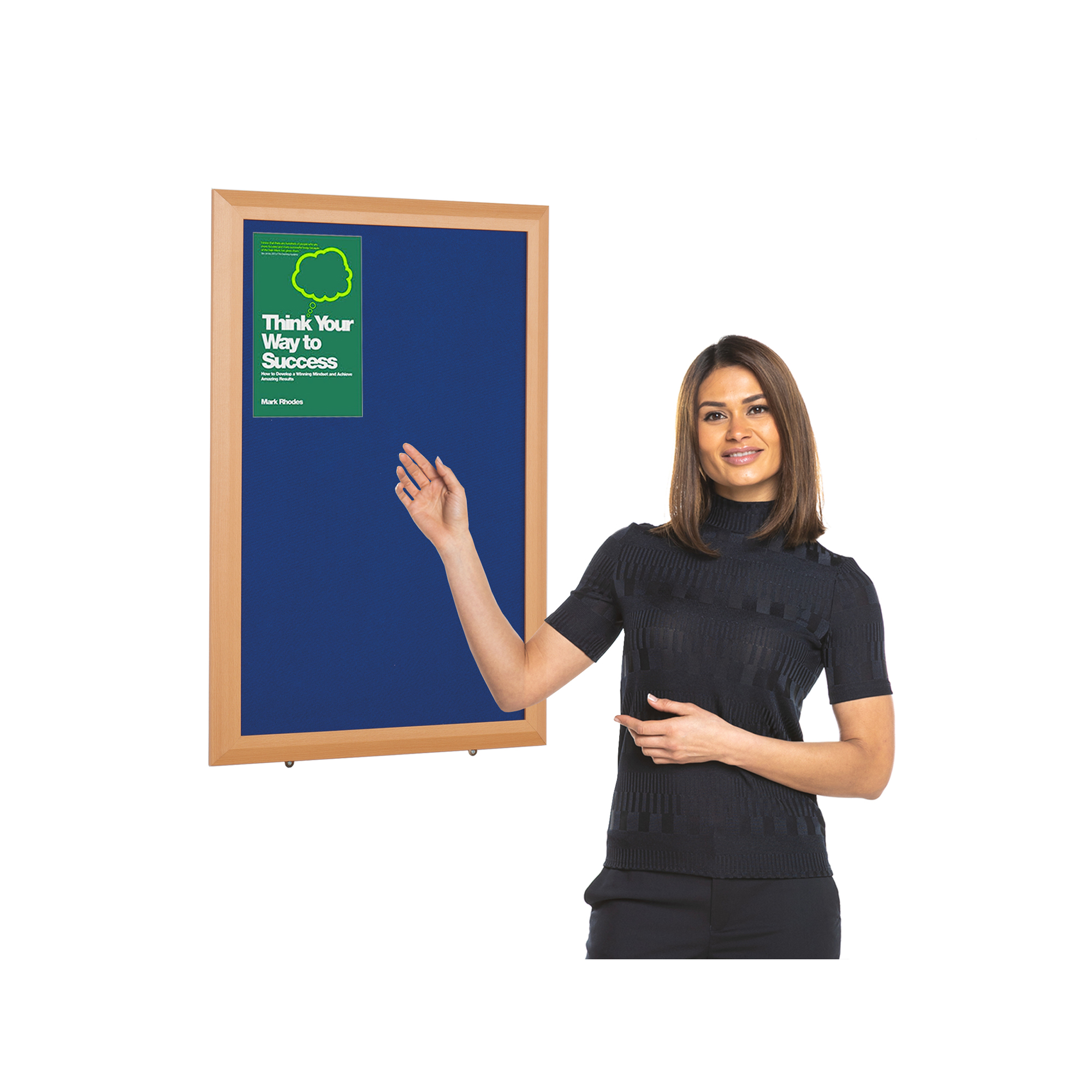 Eco-Friendly Noticeboards with Deluxe Beech Effect Frame