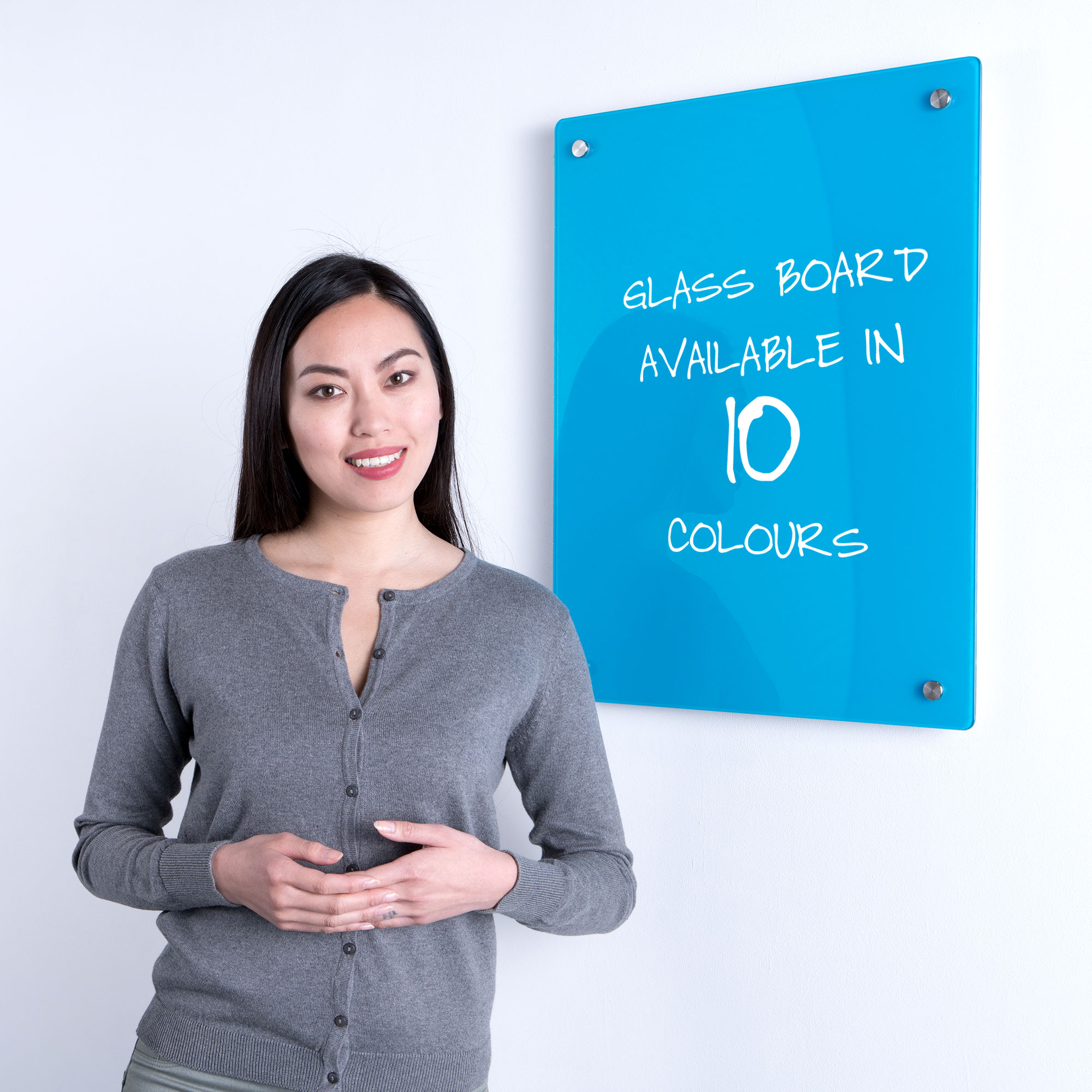 Coloured Glass Magnetic Whiteboard