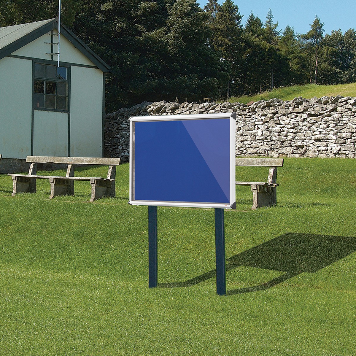 Post Mounted Outdoor Lockable Noticeboard