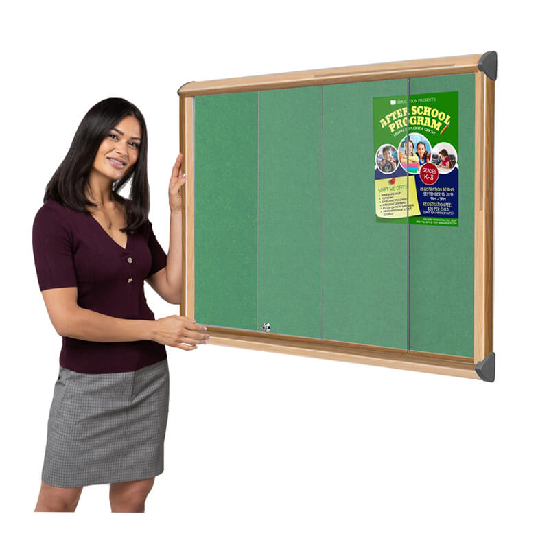 Firewall® Lockable Showcase with Glass Sliding Doors