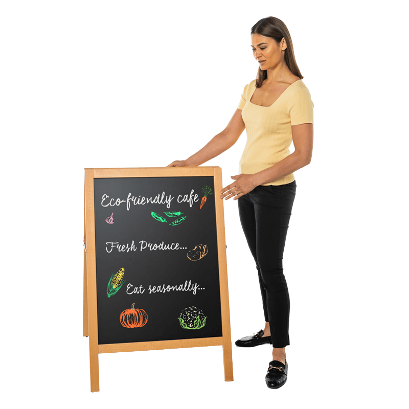 Wood Framed Chalkboard A Frame