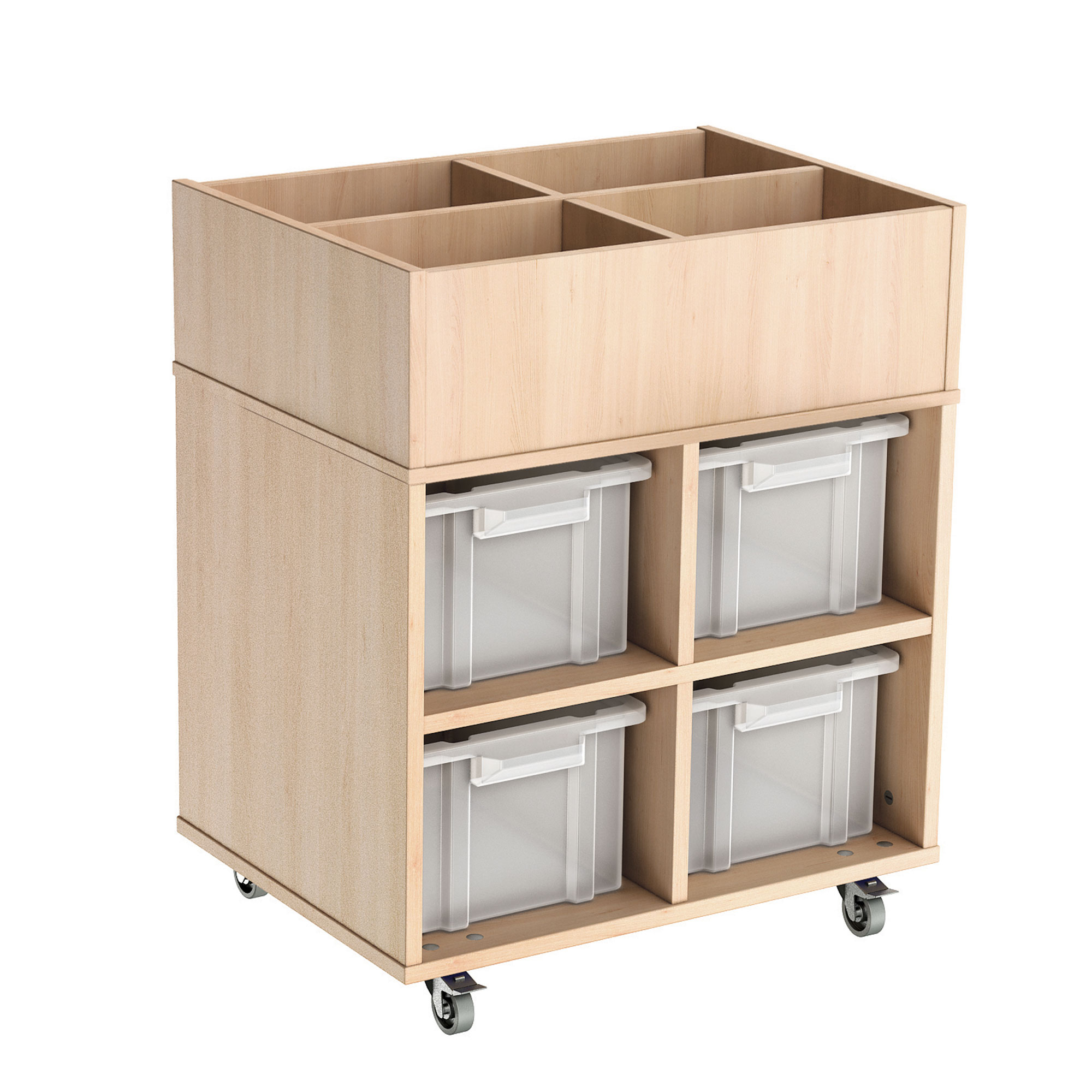 Kinderbox Junior 4 Compartments School Storage